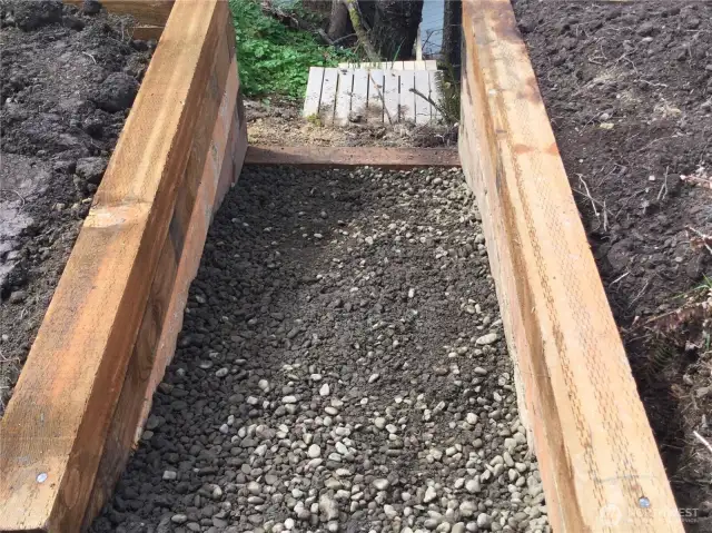 Stairway under construction.