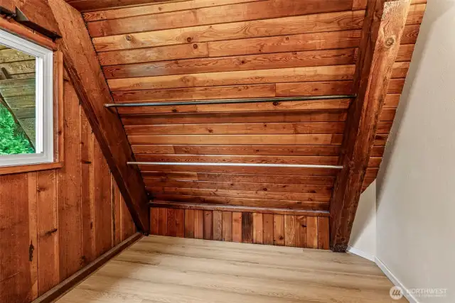 Walk-in closet off primary on main floor