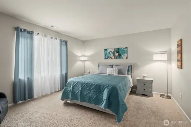 The gorgeous Primary Suite! California King? No problem here.