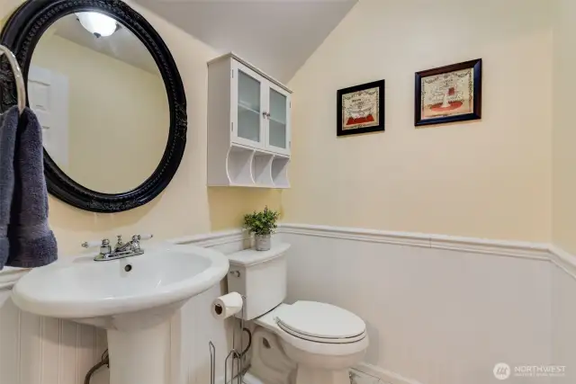 Downstairs powder bathroom