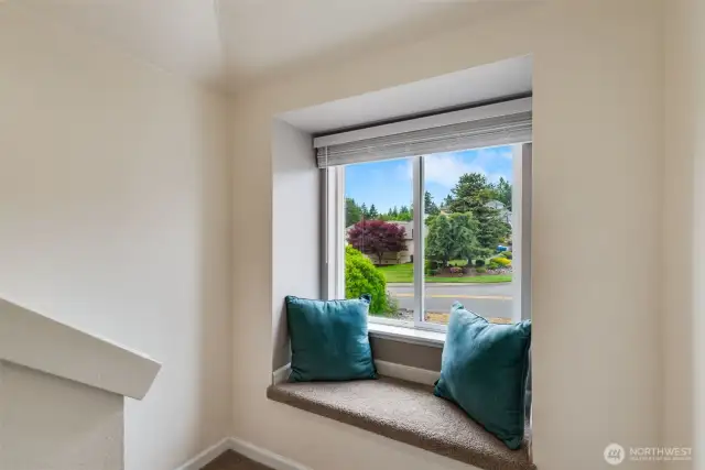 Sitting area on the stair landing