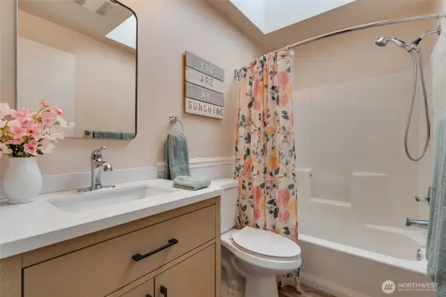Upstairs share full bathroom