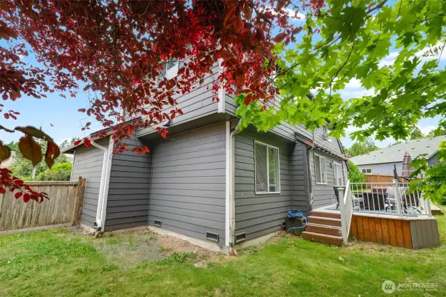 Back side of home.