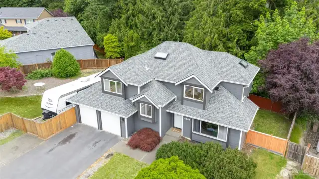 Aerial view of home