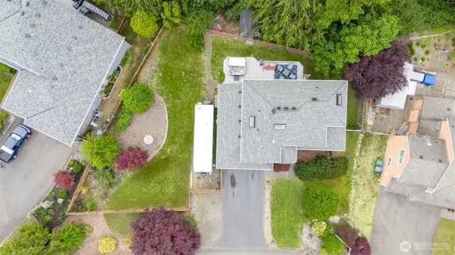 Aerial view of home