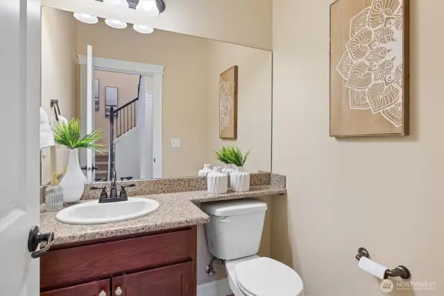 Main floor powder room.