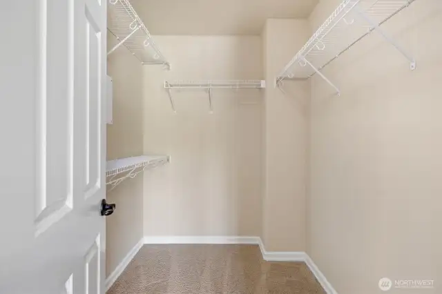 Large walk-in closet!