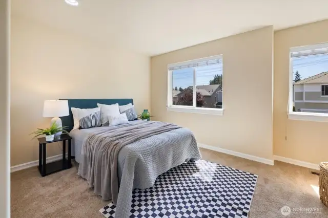 All guest bedrooms are spacious!
