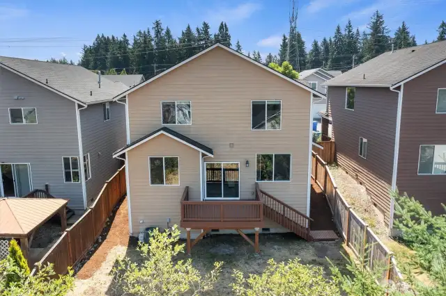 Back of the home.