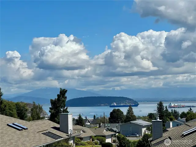 Mt. Baker/water view from back deck