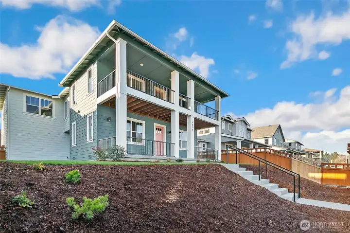 Exterior Representation of the exterior landscaping / finish.