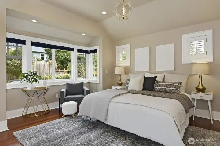 Spacious primary bedroom addition on themain floor.