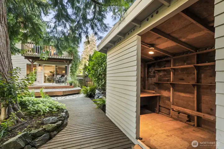 Wood built Storage shed