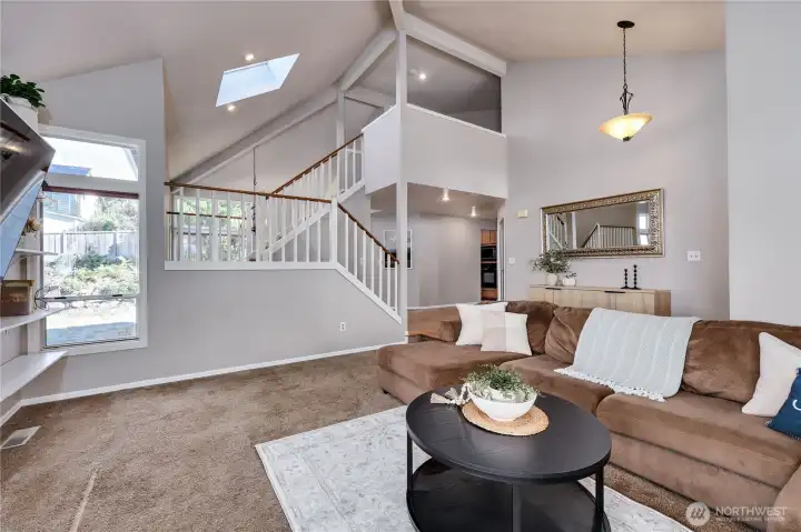 Large living room which is only 1 of 2 spacious living areas.