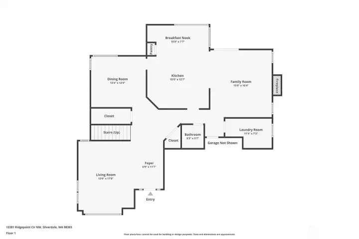 Main level floorplan.