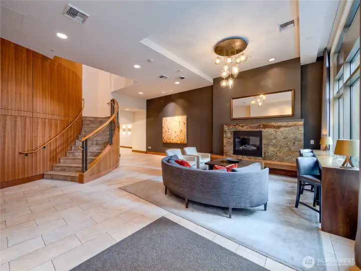 Lobby entrace to 910 Lenora - South Tower