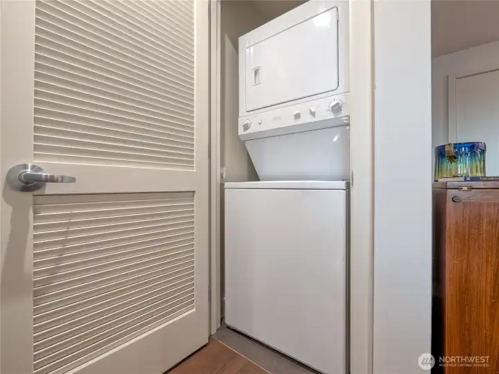 Stacked full-size W/D