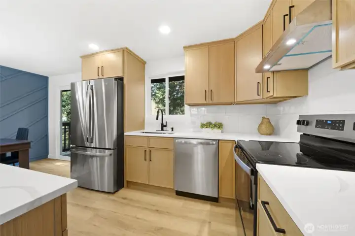 Brand new stainless steel appliances