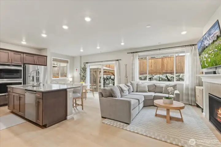 Spacious Great Room and Kitchen