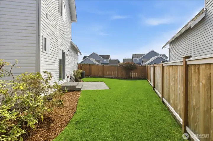 Fully Fenced yard.