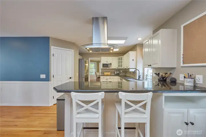 Kitchen looking towards dining room.