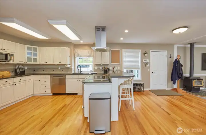 Lots of kitchen space.