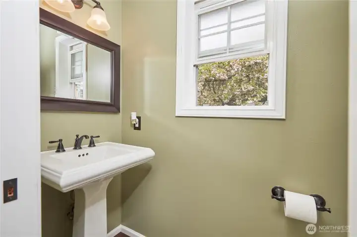 Half Bathroom on main floor.