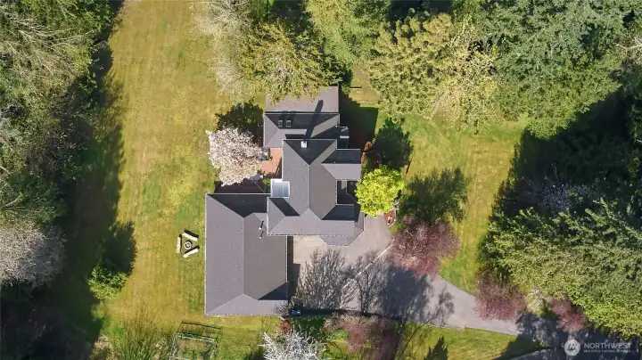 Above the home view.