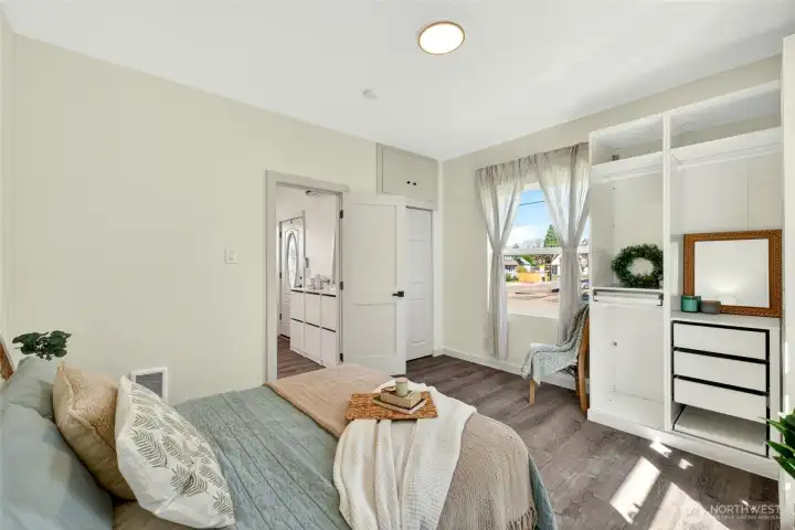 2nd bedroom is spacious with lots of light on the main floor.