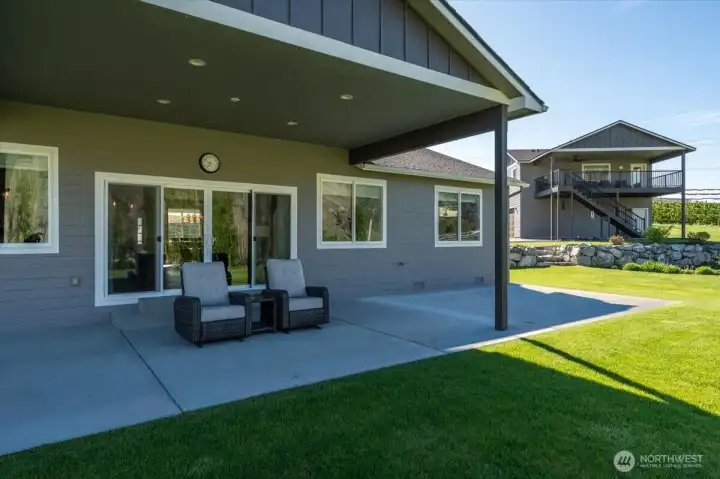 Covered patio to backyard
