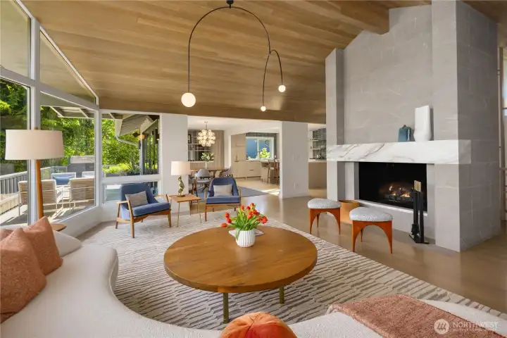 Love the wood ceiling... Love the wood ceiling...