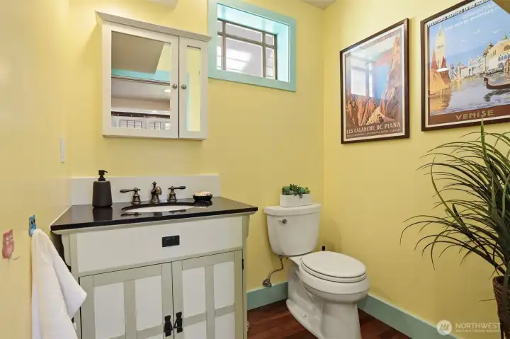 Main floor half bath