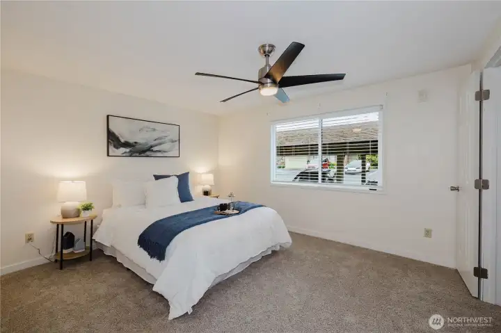 Walk-in closet to the right of window Walk-in closet to the right of window