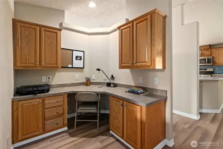 Den nook off kitchen