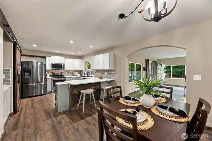 Kitchen with dining nook