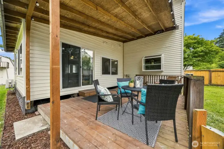 Covered back deck