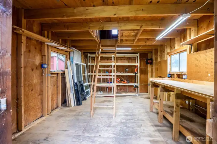 Inside the workshop with loft