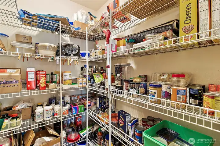 Walk-in pantry- make the trip to Costco and stock up!