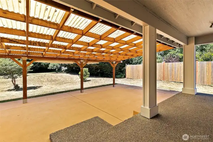 Stay outside and stay dry and cool- best of both worlds.