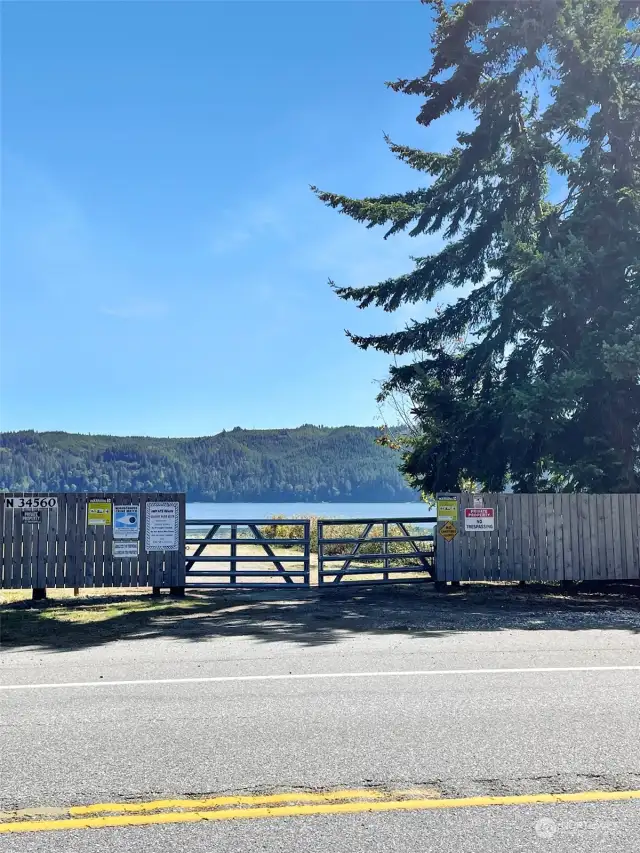 Locked Gate to Saltwater Access