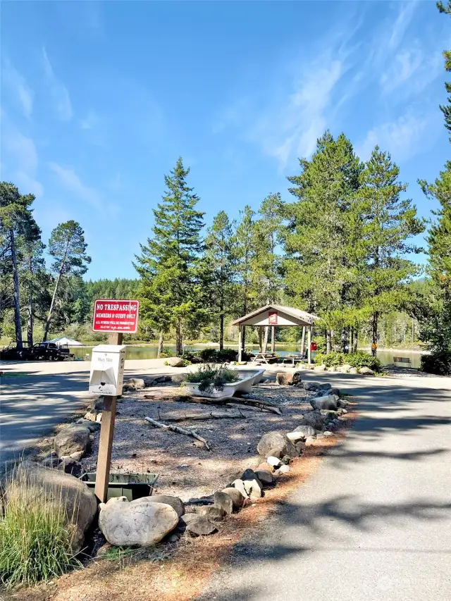 Entrance to Beach area to Stetson Lake