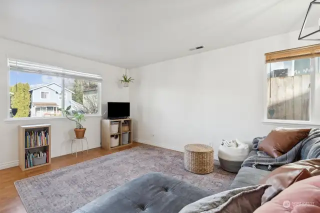 Family room with plenty of natural light