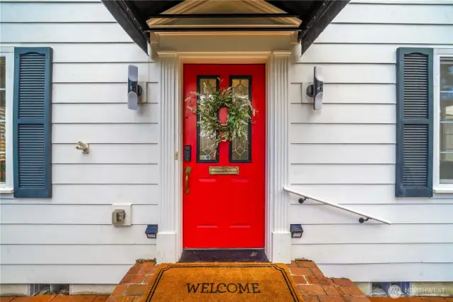 What's more welcoming than a red door?