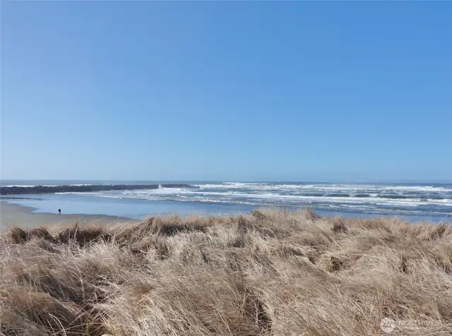 Southwest Views of the Ocean and Jetty.