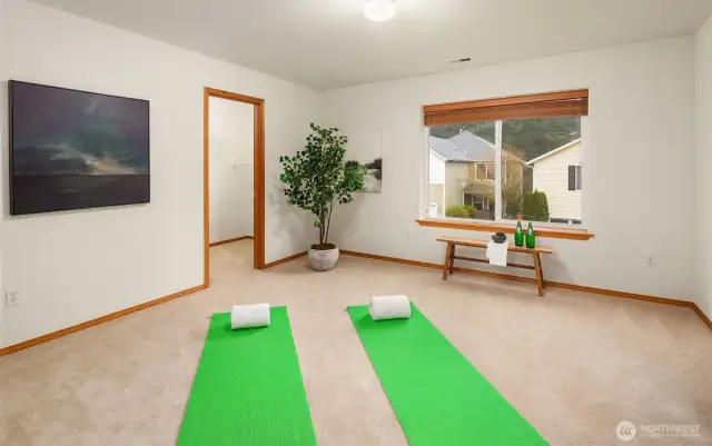 Bedroom #6 is also oversized with a walk-in closet and large picture window.  Could also be a wonderful Craft Room, Home Gym or even a Media Room...so many options!