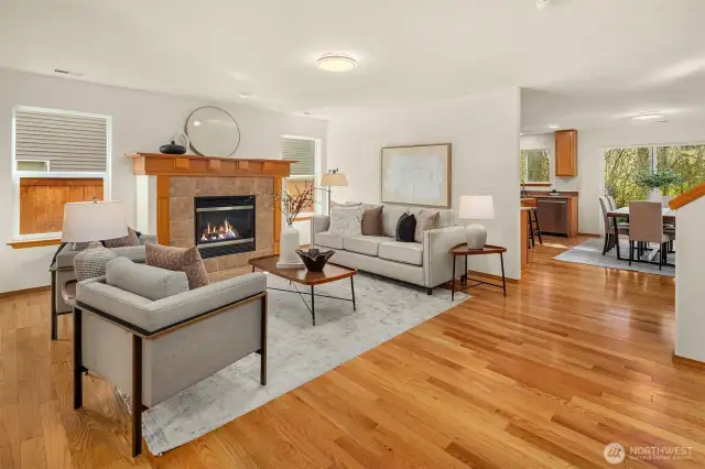 Open floorplan makes for easy entertaining