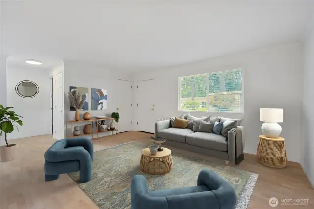 Living Room view 2 virtually staged
