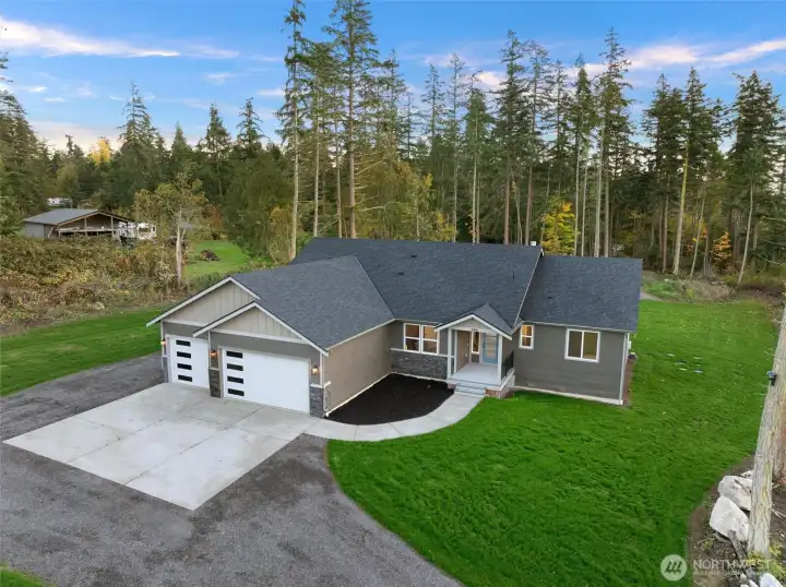 Gorgeous New Construction 3 Bed, 2.25 Bath Home Set Upon 2 Acres Located on North Camano Island