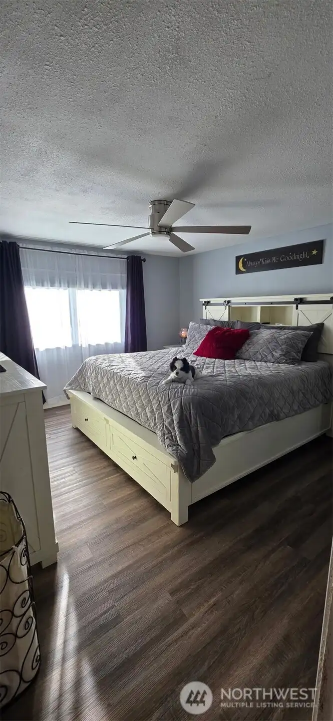 Primary bedroom (staged)