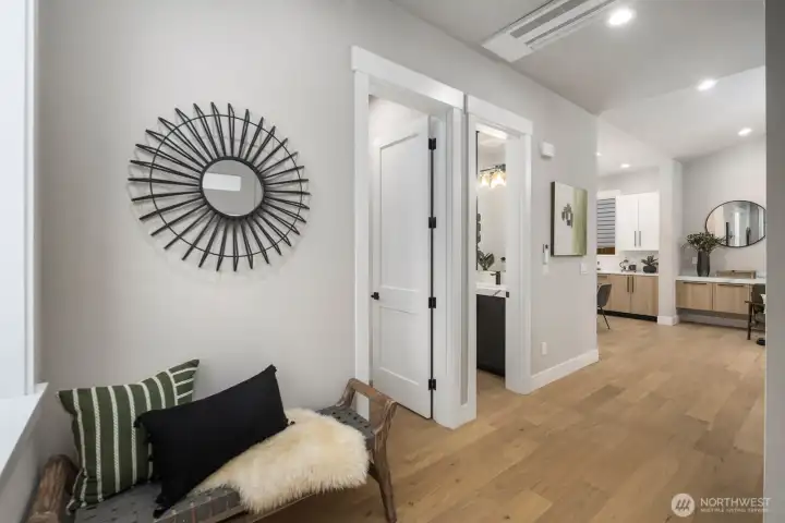 Engineered hardwood floors throughout!